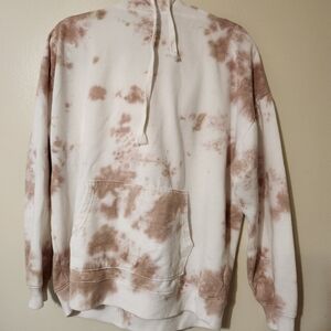 Aeropostale Pullover Brushed Tye Dye Kangaroo Hoodie Large